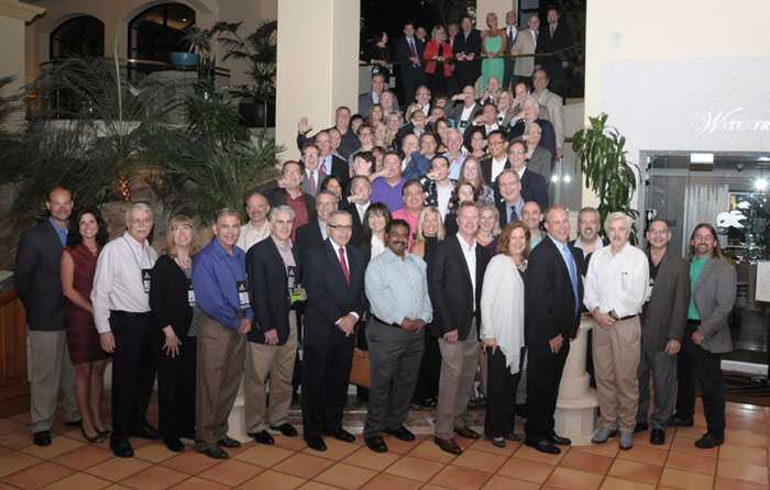TeamLogic IT franchisees and corporate staff gather during an annual convention.