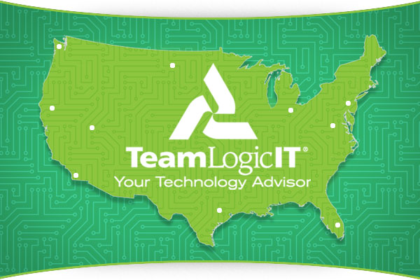 TeamLogic IT Franchise map logo